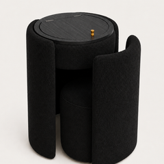 Schminktisch-Set, Schwarz